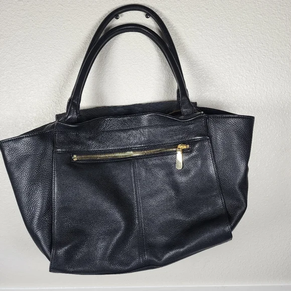 Vince Camuto Julia Satchel White And Black Bag - Picture 6 of 16